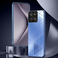 Motorola Edge 60 Fusion 5G Triangle Pattern Matte Back Shockproof Case