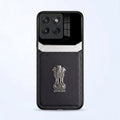 Motorola Edge 70 5G Satyamev Jayate 3D Metal Leather Back Case