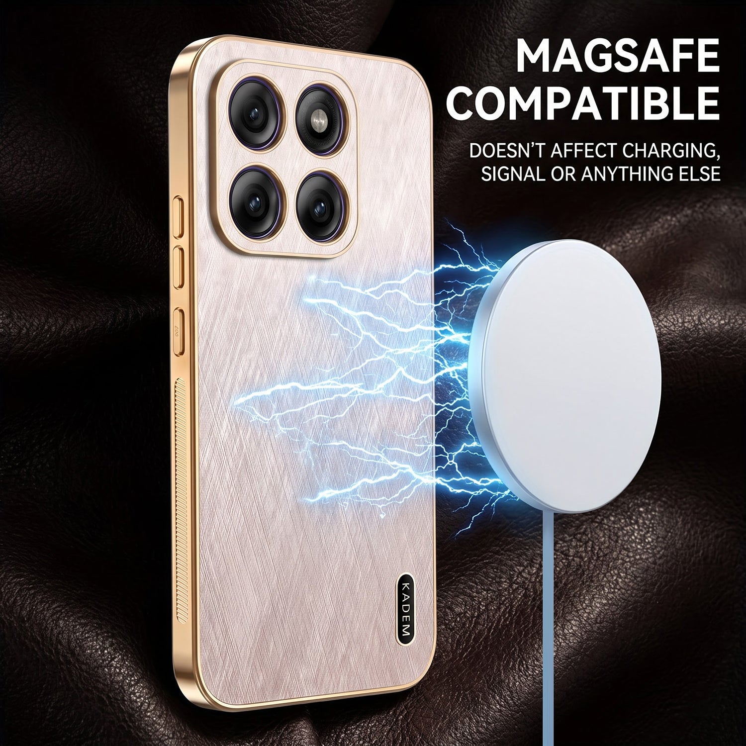 Motorola Edge 70 5G Premium Electroplated Frame Gold Thread Pattern Soft Case