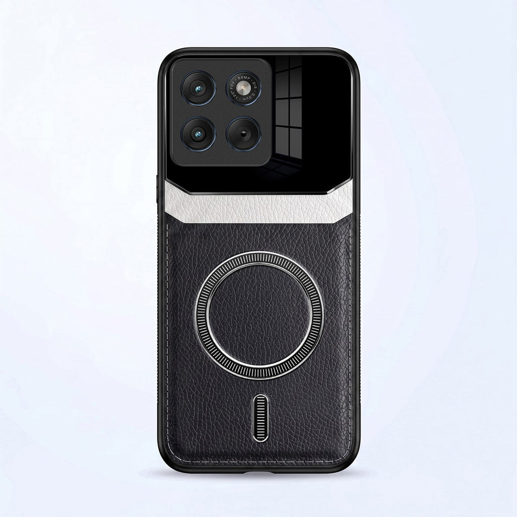 Motorola Edge 70 5G Premium Magsafe Magnetic Leather Lens Protective Case