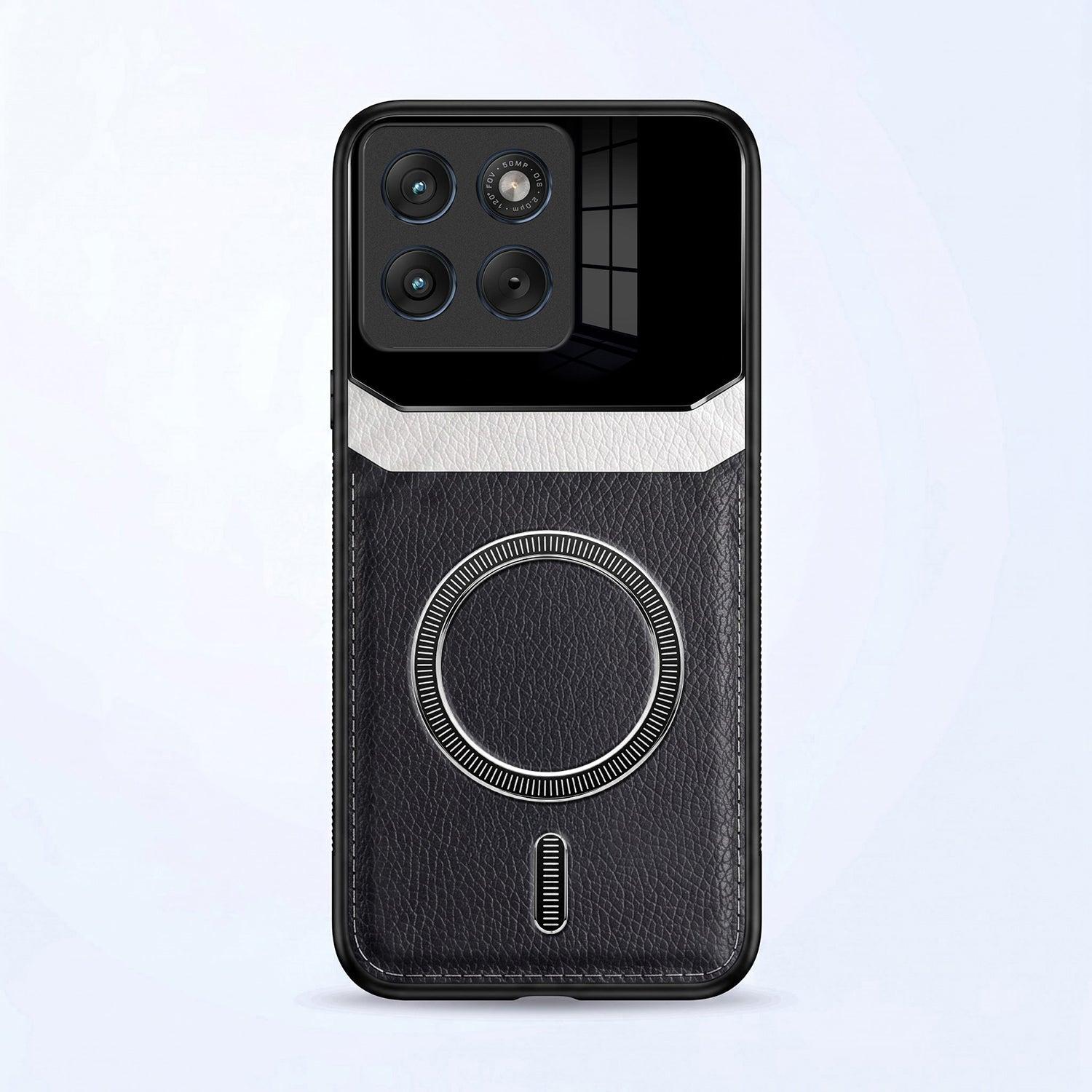 Motorola Edge 70 Fusion 5G Premium Magsafe Magnetic Leather Lens Protective Case