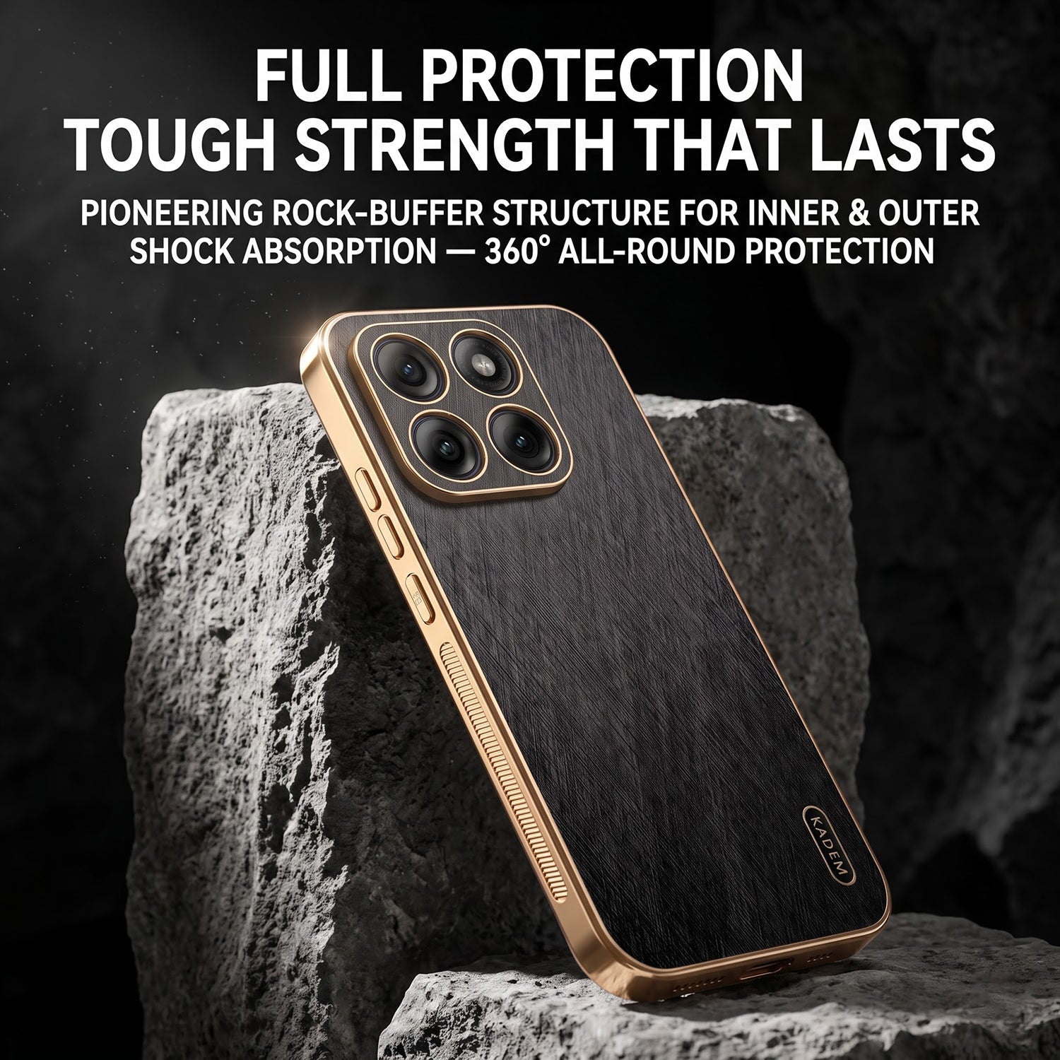 Motorola Edge 60 Pro 5G Premium Electroplated Frame Gold Thread Pattern Soft Case