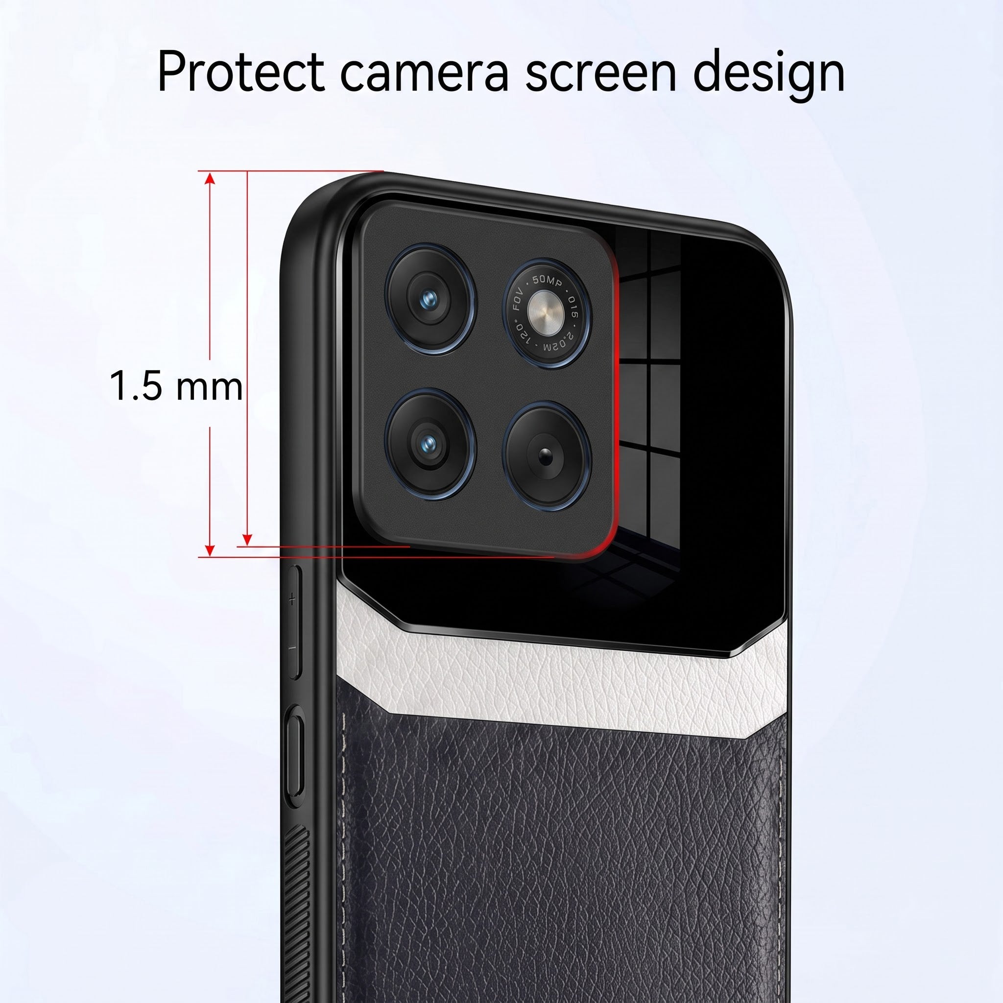 Motorola Edge 70 Fusion 5G Premium Leather Lens Protective Case