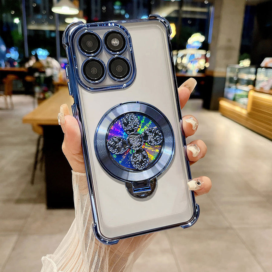 Motorola Edge 60 Pro 5G Reflective Fidget Rotating Airbag Case