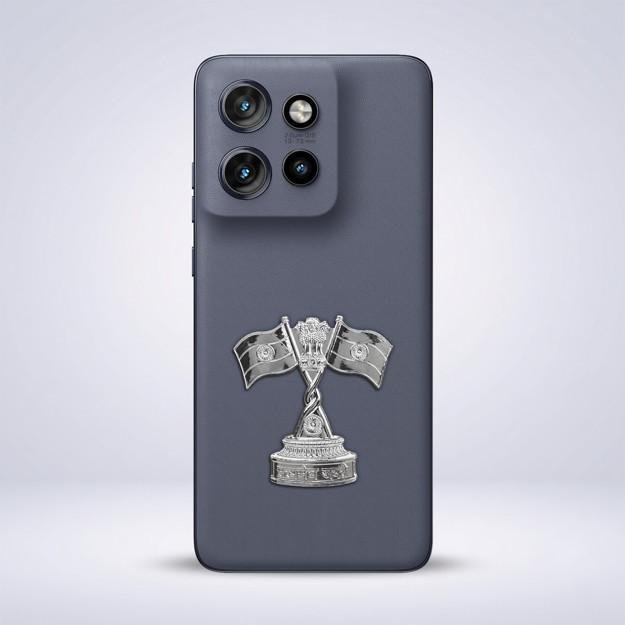 Motorola Edge 50 Neo 5G Compatible Satyamev Jayate 3D Metal Emblem Sticker