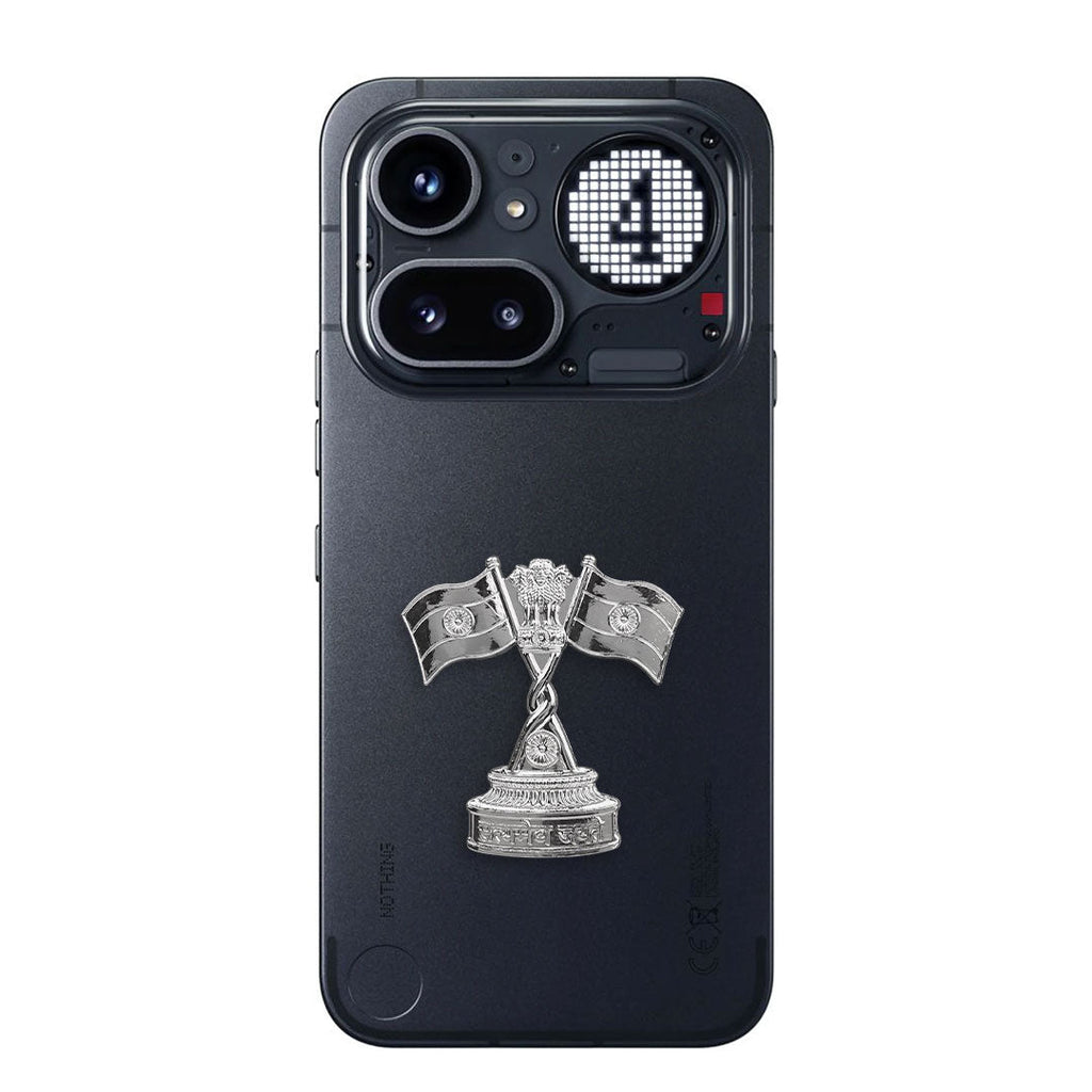 Nothing Phone 4A Pro 5G Compatible Satyamev Jayate 3D Metal Emblem Sticker