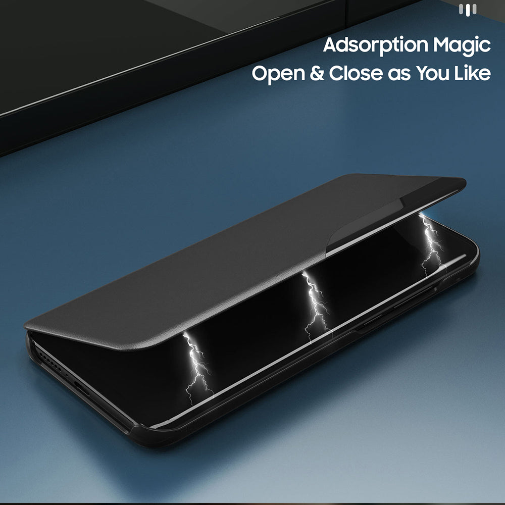 Oppo Reno 12 5G Luxury Half Window Leather Flip Case