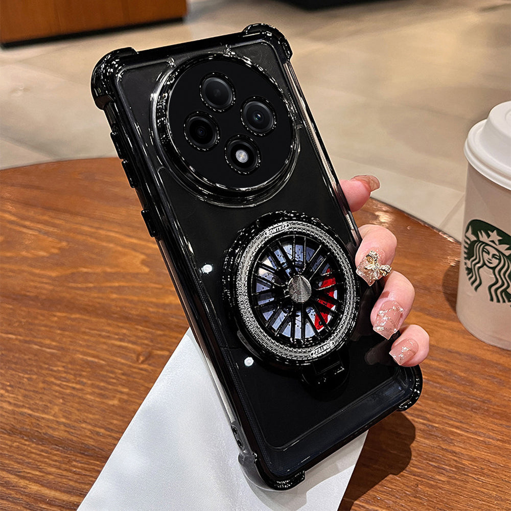 Oppo Reno 12F 5G Premium Stress Buster Wheel Rotating Shockproof Airbags Case