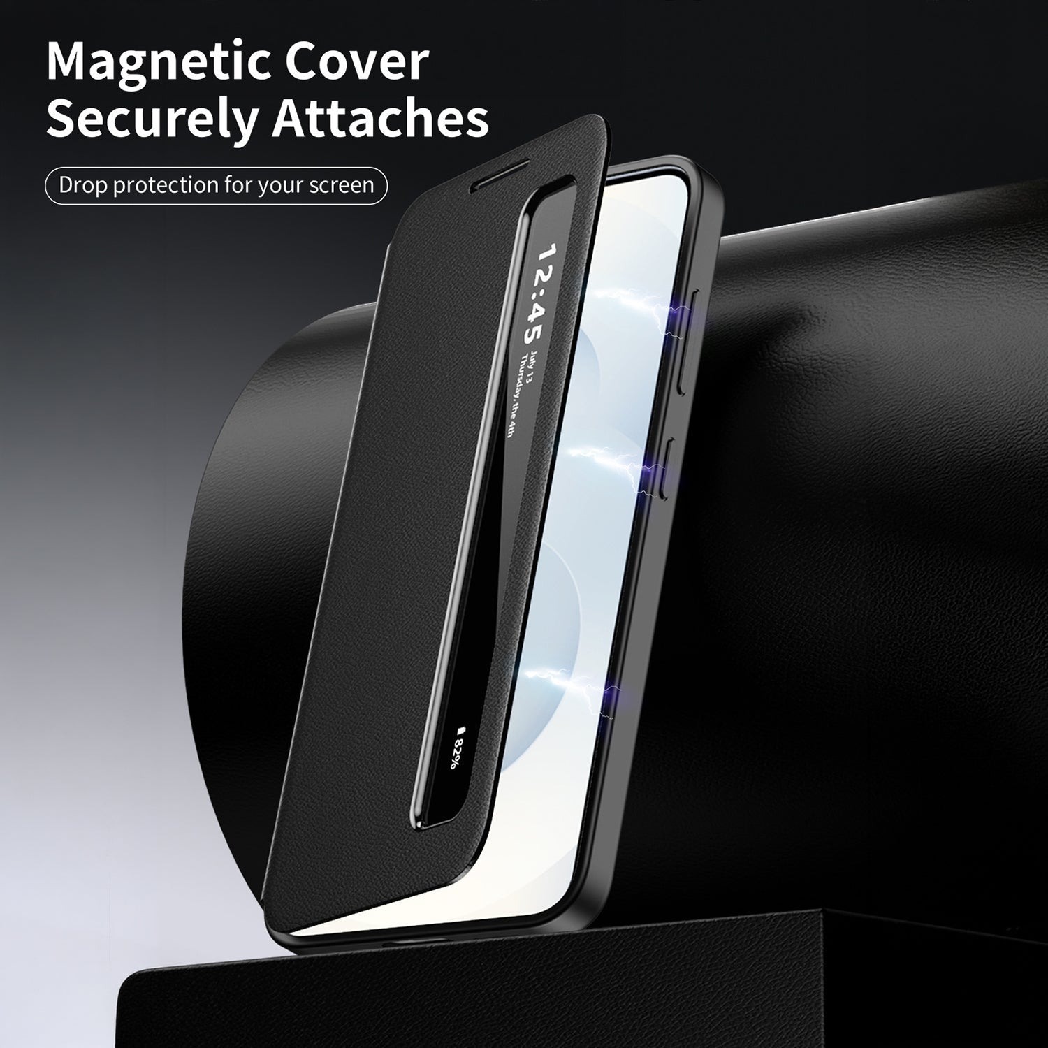 Samsung Galaxy S24 5G Smart Side Window Flip Leather Case