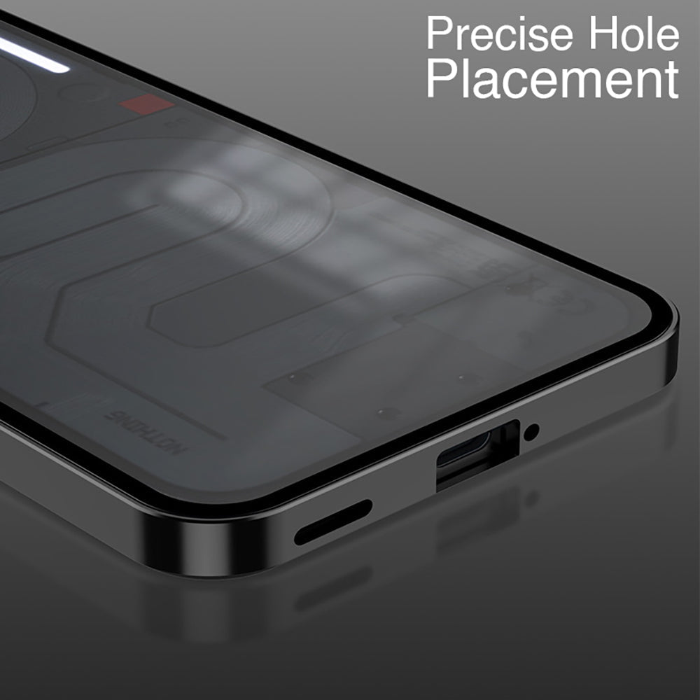 Nothing Phone 2a 5G Aluminium Metal Bumper Shield Transparent Back Case