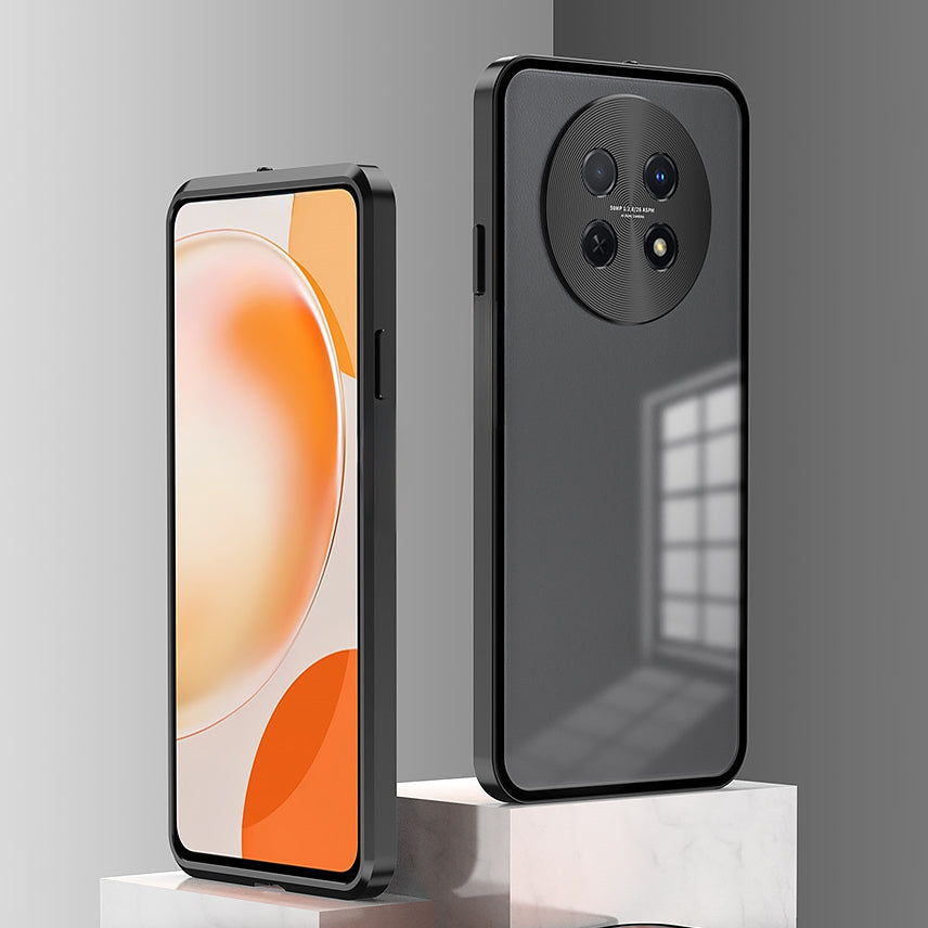Oppo F31 Pro+ 5G Aluminium Metal Bumper Shield Transparent Back Case
