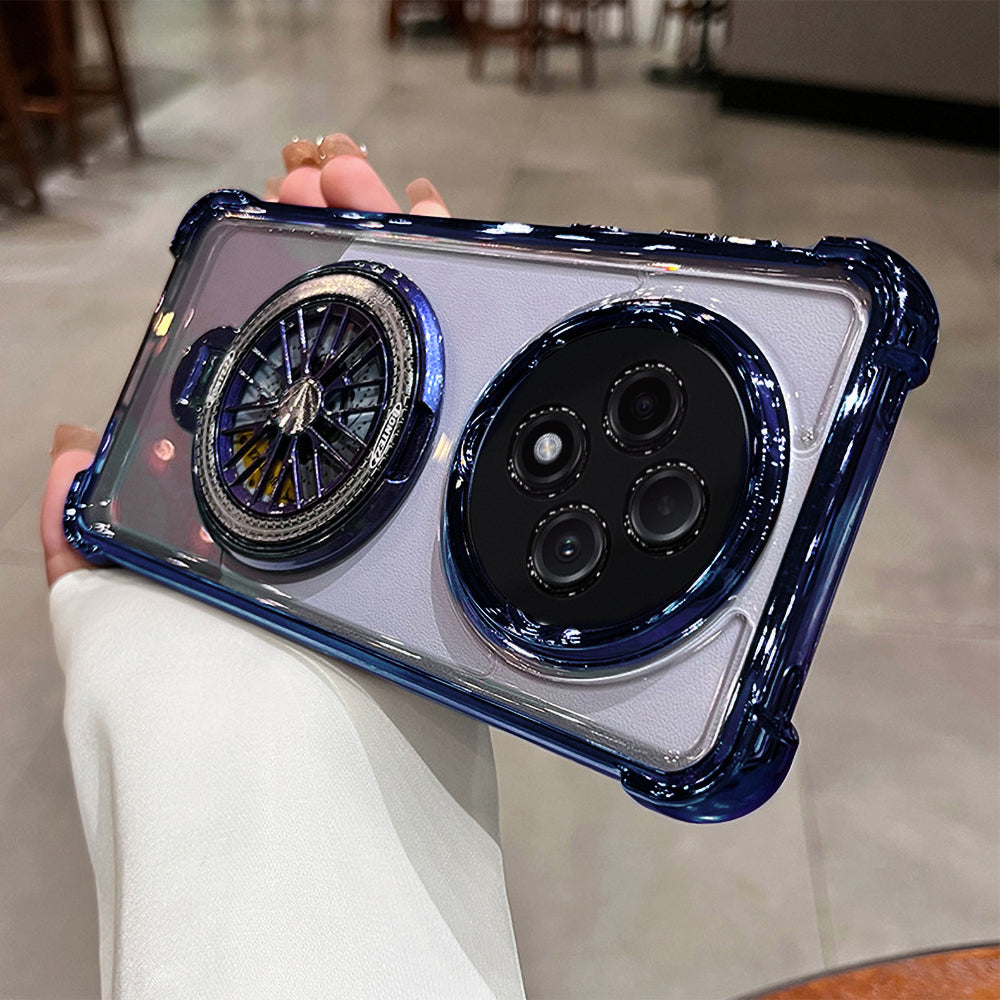 Oppo Reno 12F 5G Premium Stress Buster Wheel Rotating Shockproof Airbags Case