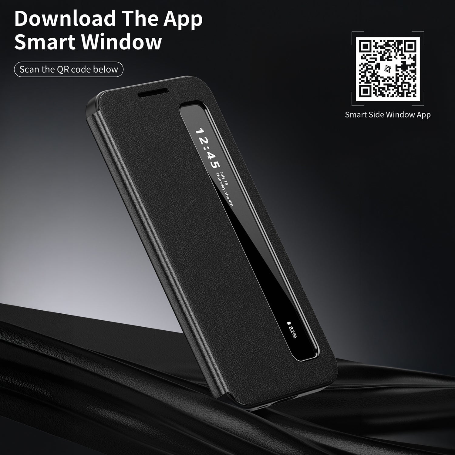 Samsung Galaxy S25 FE 5G Smart Side Window Flip Leather Case