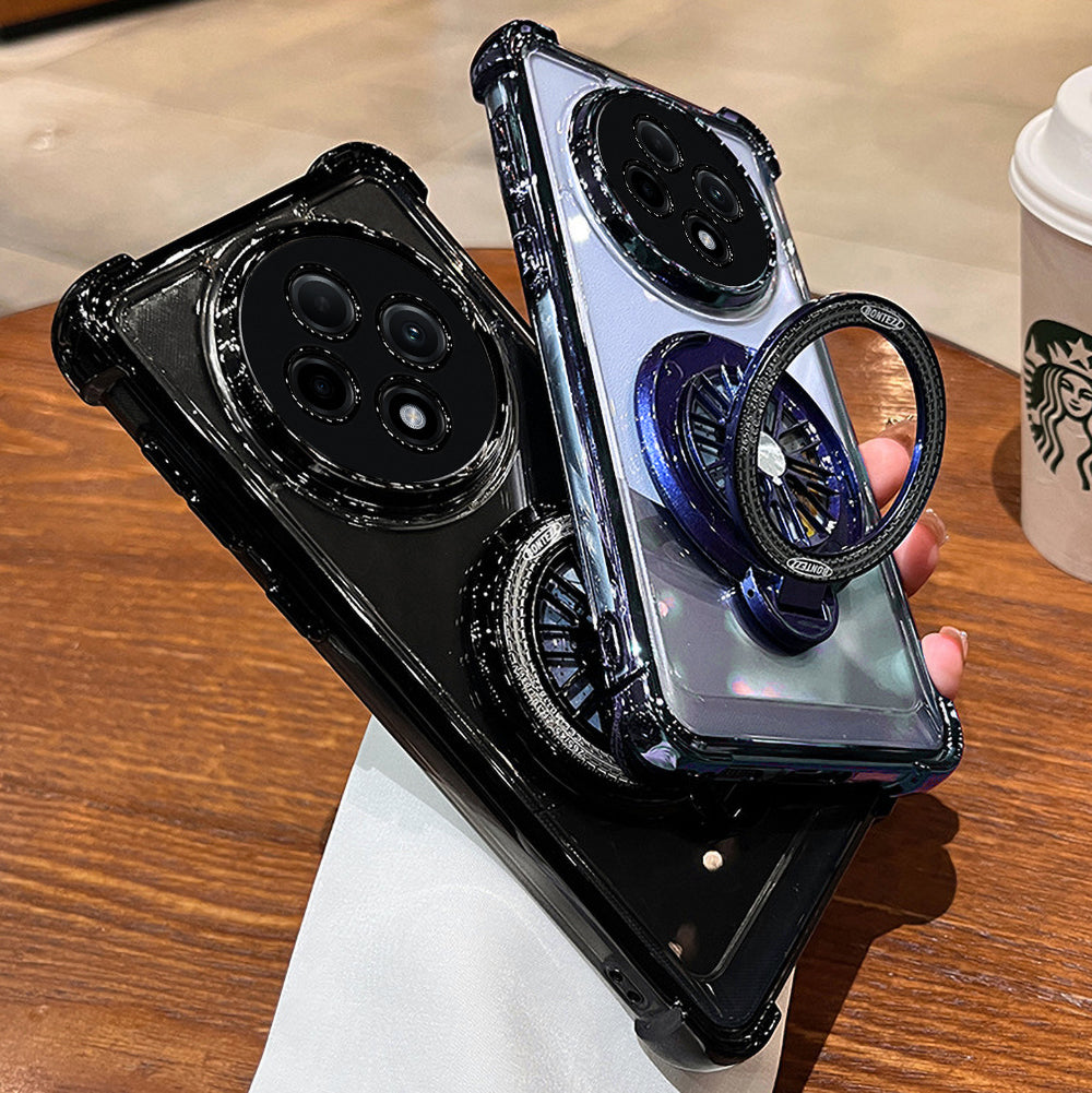 Oppo Reno 12F 5G Premium Stress Buster Wheel Rotating Shockproof Airbags Case