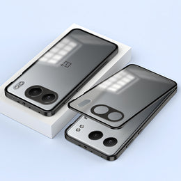 OnePlus Nord 4 5G Aluminium Metal Bumper Shield Transparent Back Case