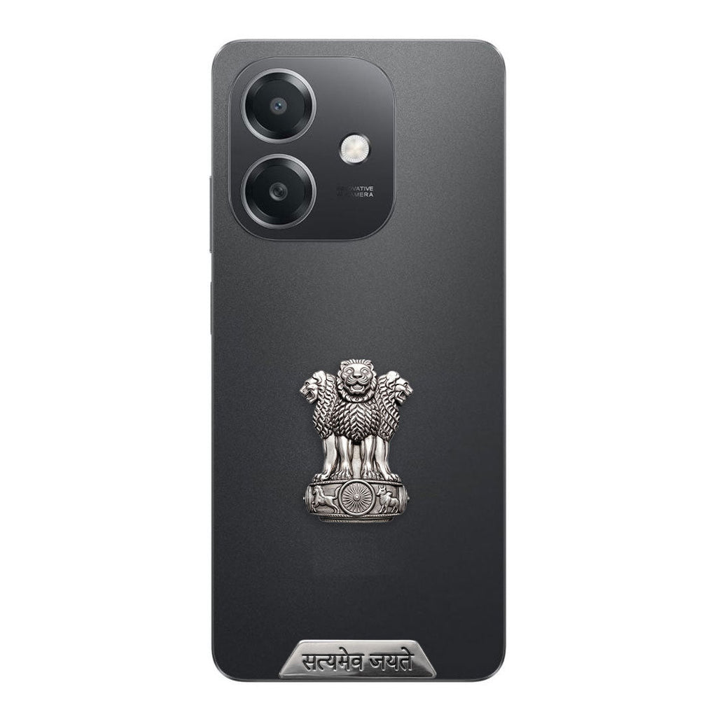 Oppo A3x 5G Compatible Satyamev Jayate 3D Metal Emblem Sticker