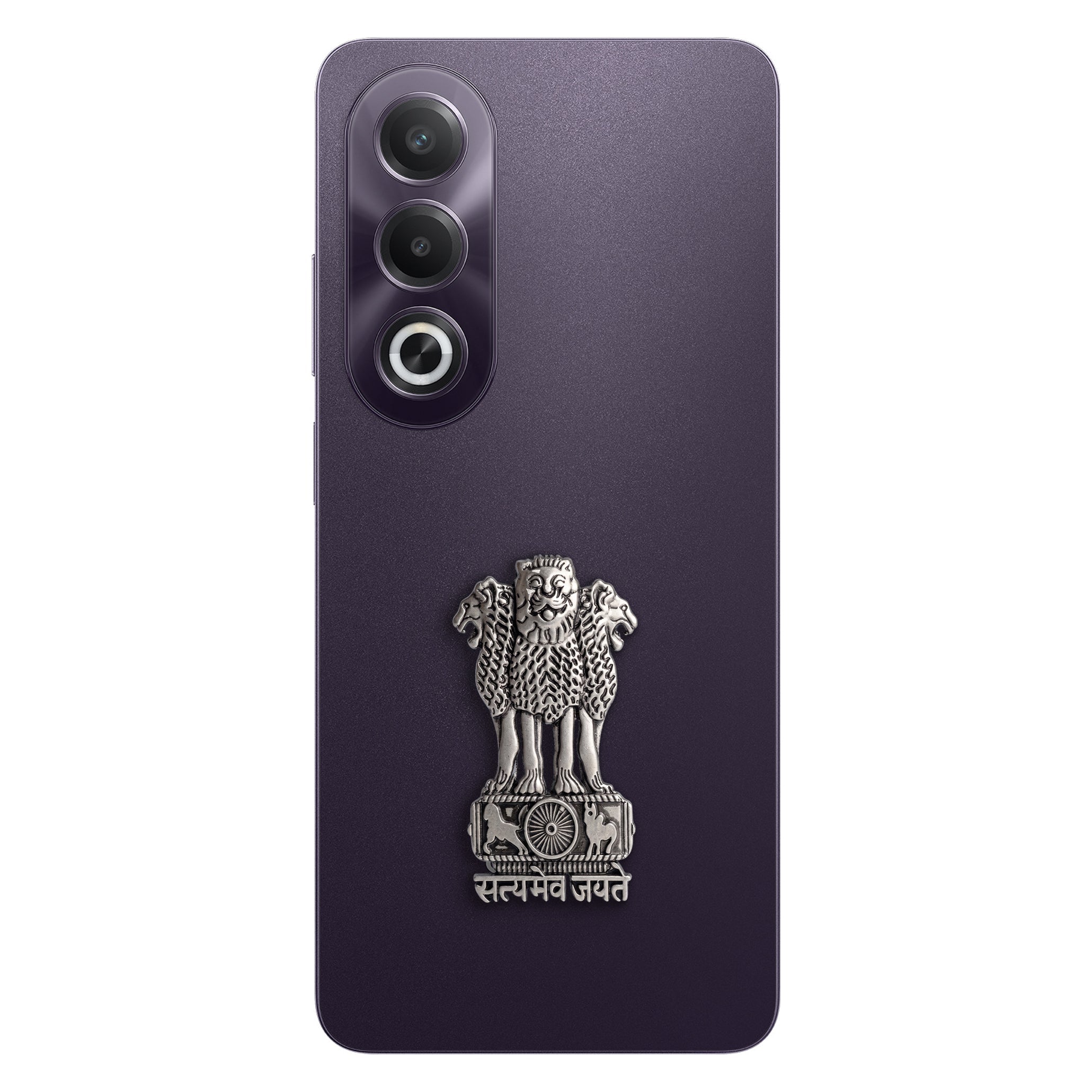 Oppo K12X 5G Compatible Satyamev Jayate 3D Metal Emblem Sticker