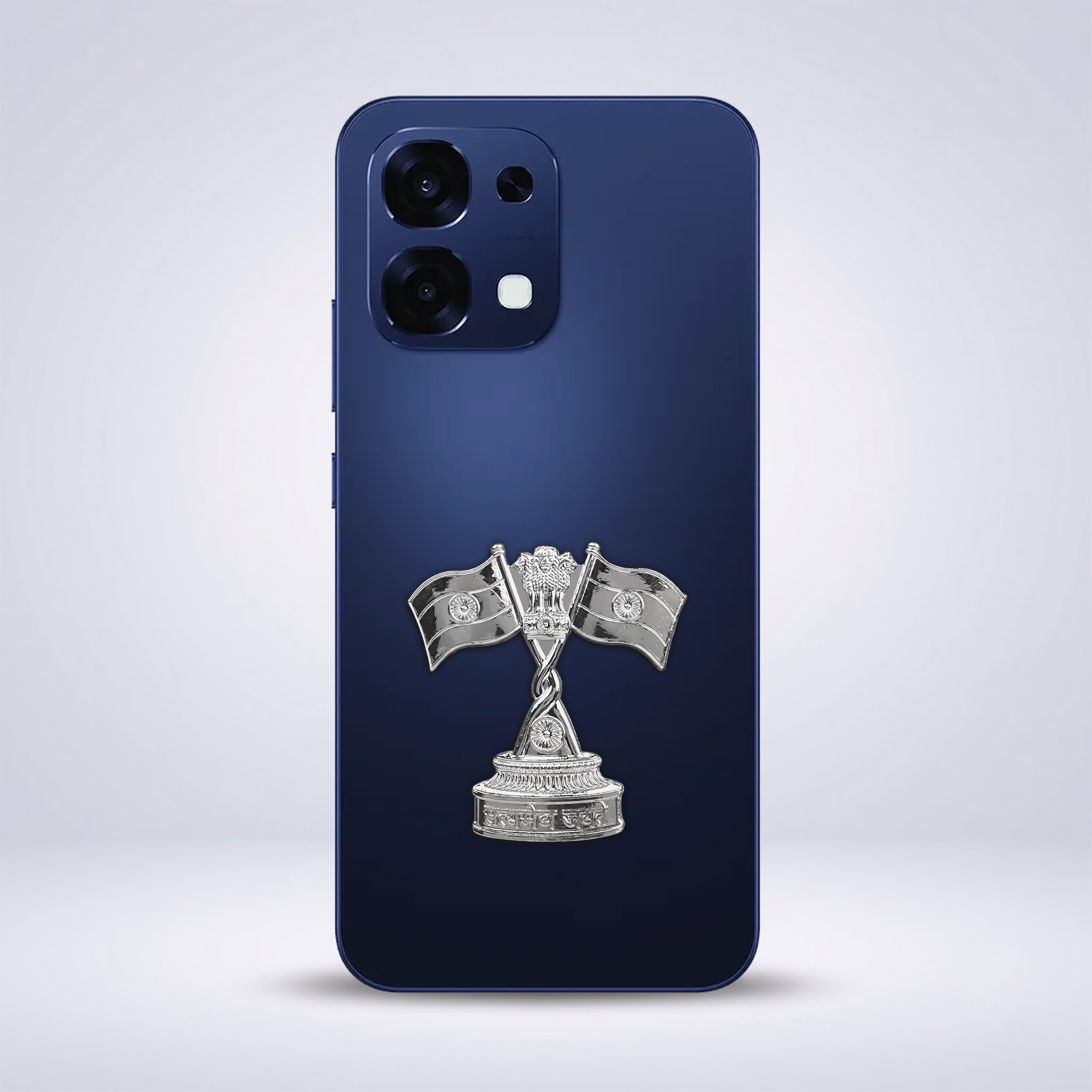 OPPO F31 5G Compatible Satyamev Jayate 3D Metal Emblem Sticker