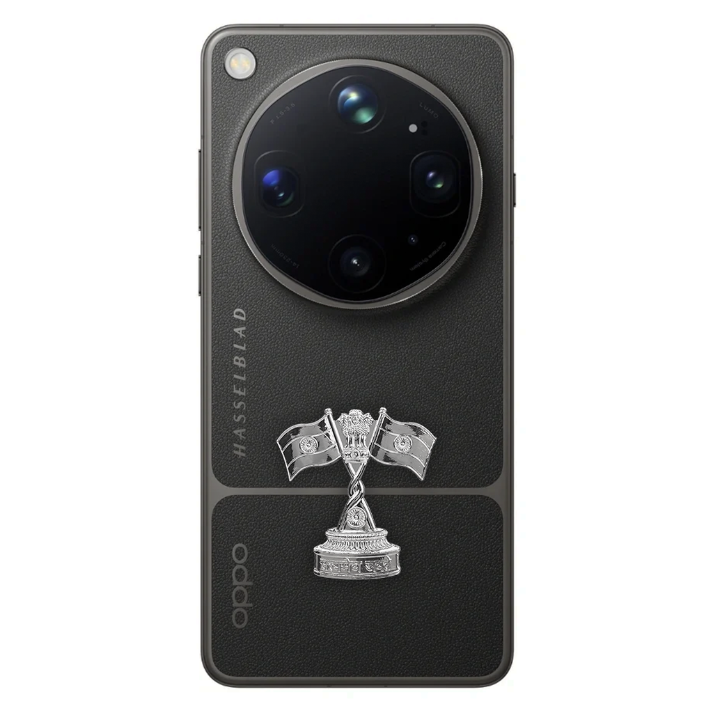 OPPO Find X9 Ultra 5G Compatible Satyamev Jayate 3D Metal Emblem Sticker