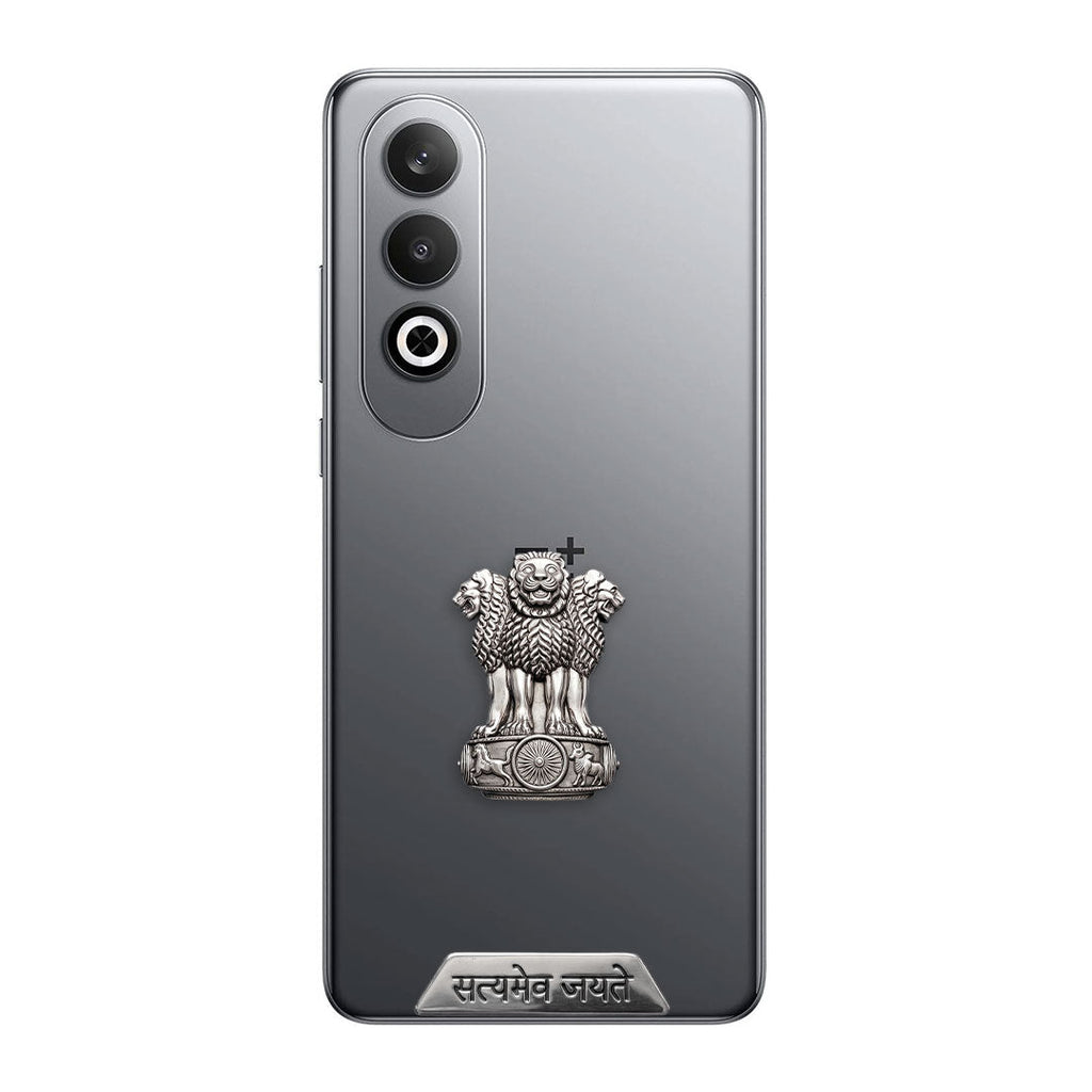 One Plus Nord CE4 5G Compatible Satyamev Jayate 3D Metal Emblem Sticker