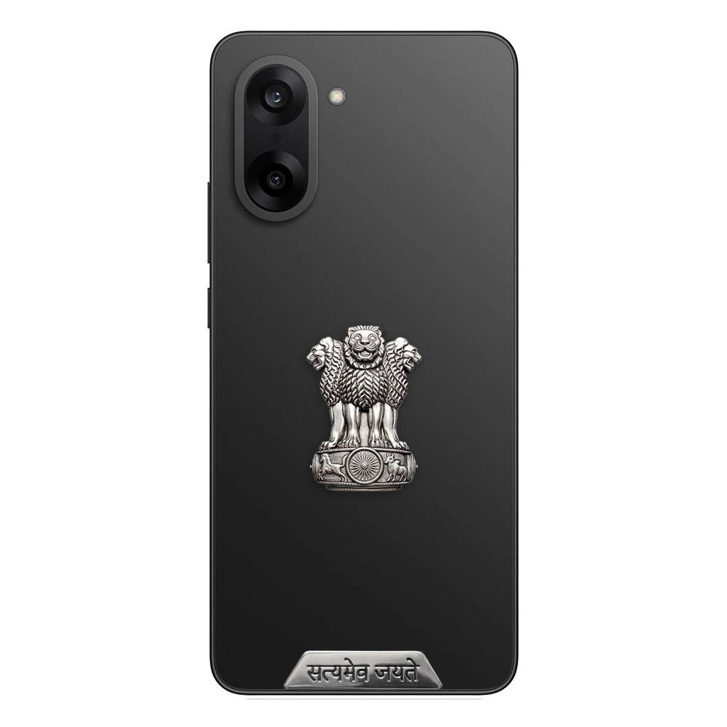 One Plus Nord CE5 5G Compatible Satyamev Jayate 3D Metal Emblem Sticker