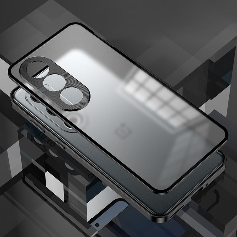 OnePlus Nord CE4 5G Aluminium Metal Bumper Shield Transparent Back Case