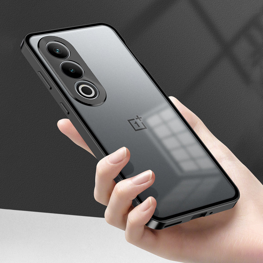 OnePlus Nord CE4 5G Aluminium Metal Bumper Shield Transparent Back Case