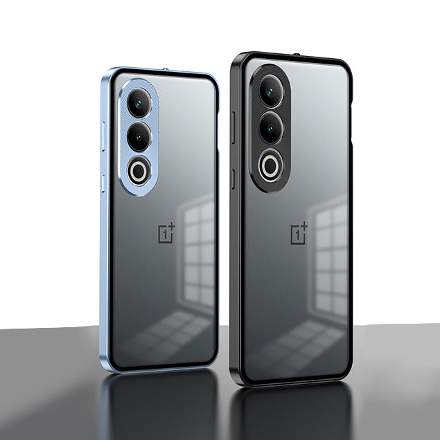 OnePlus Nord CE4 5G Aluminium Metal Bumper Shield Transparent Back Case
