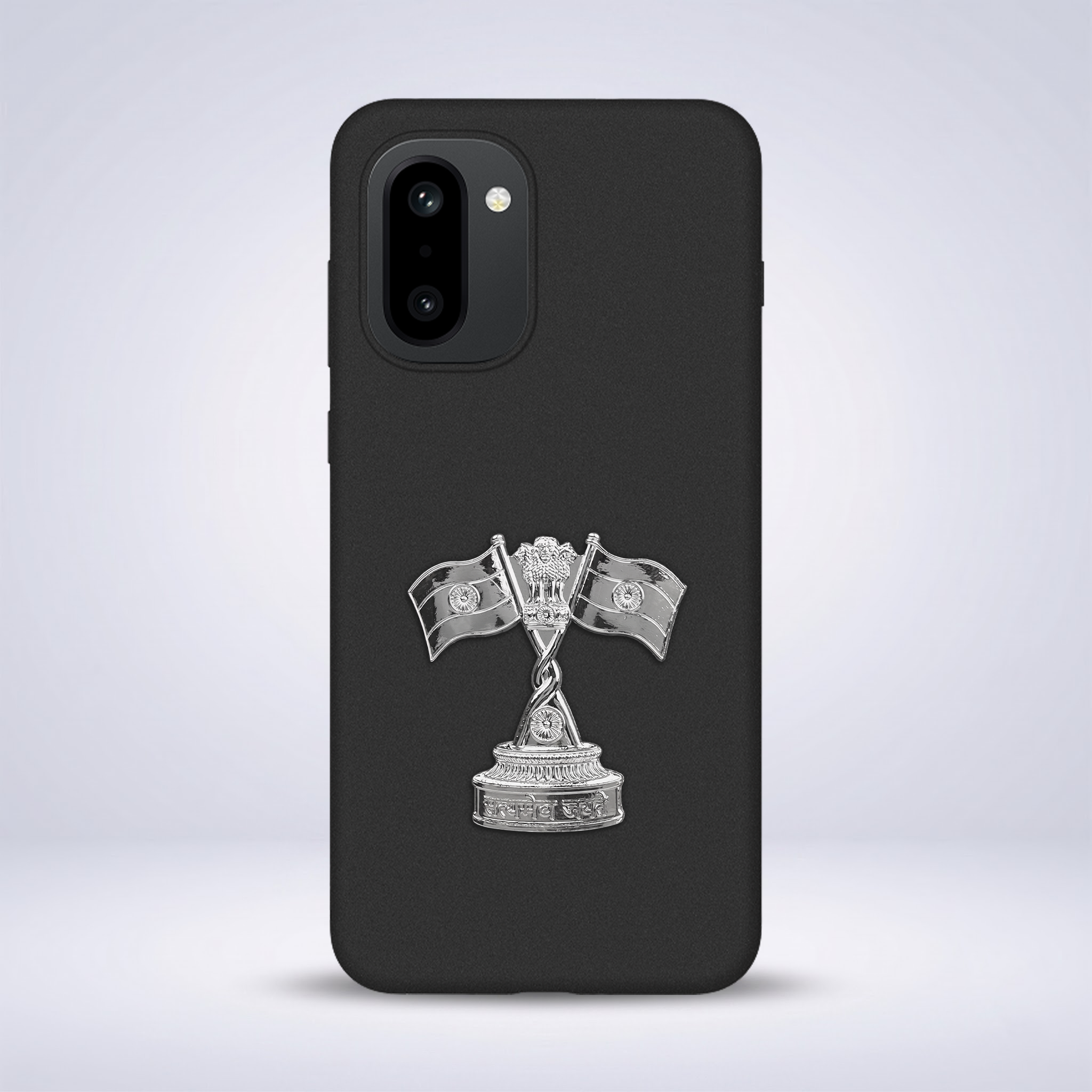 OnePlus 15R 5G Compatible Satyamev Jayate 3D Metal Emblem Sticker