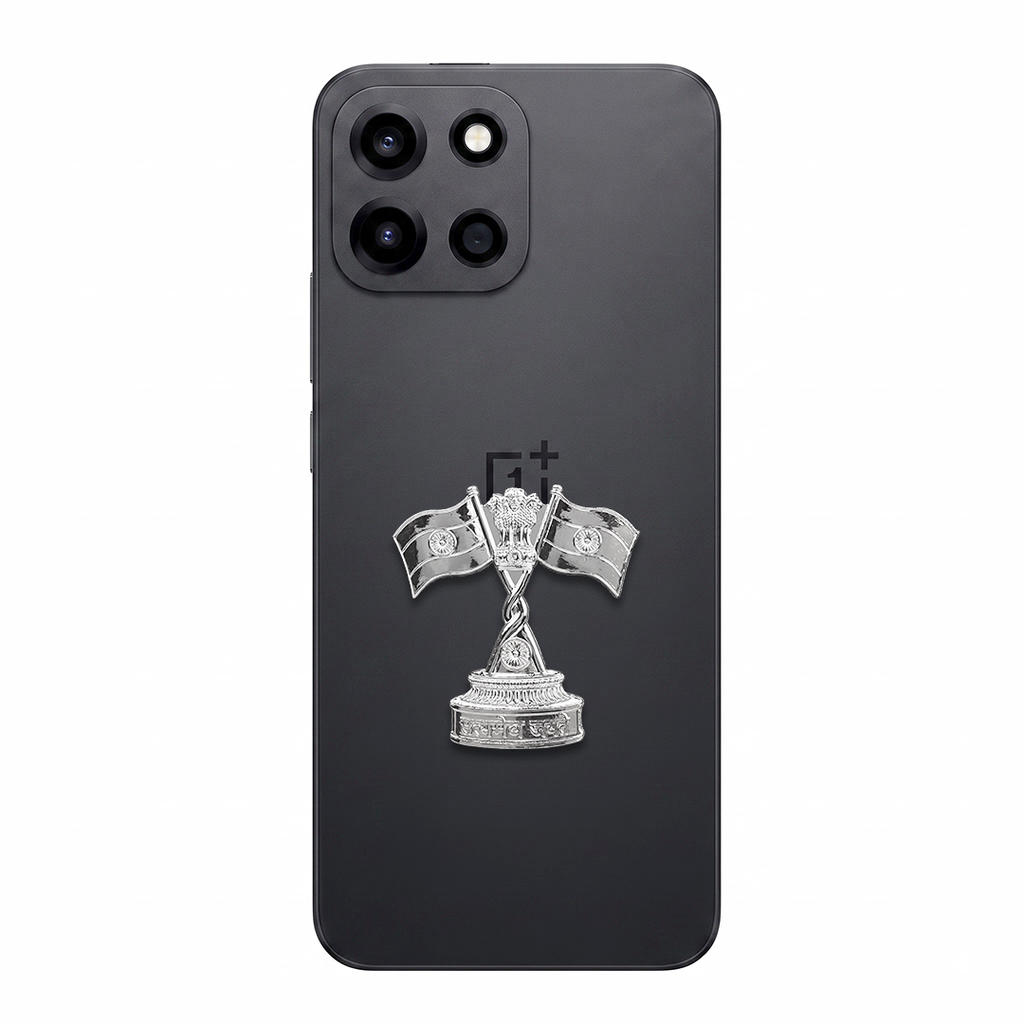 OnePlus Nord 6 5G Compatible Satyamev Jayate 3D Metal Emblem Sticker
