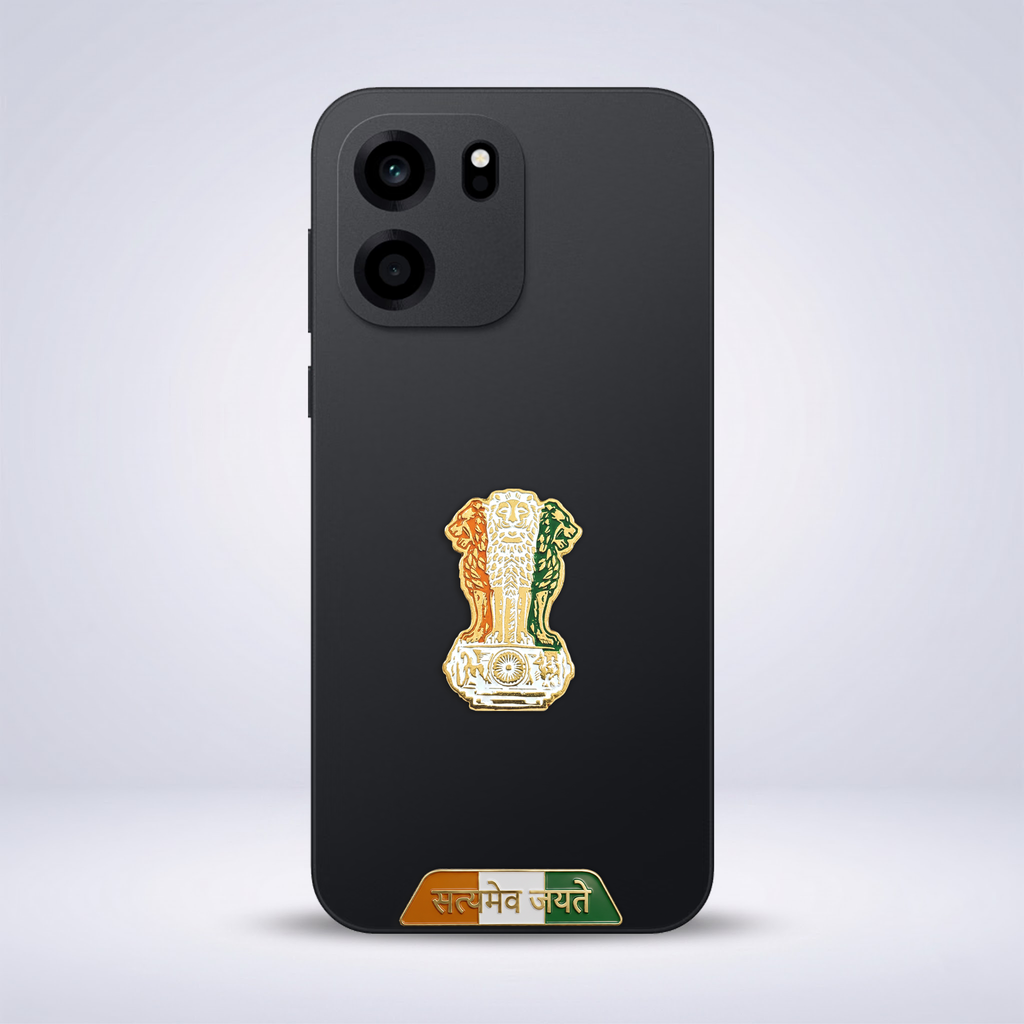 OnePlus Nord CE6 5G Compatible Satyamev Jayate 3D Metal Emblem Sticker