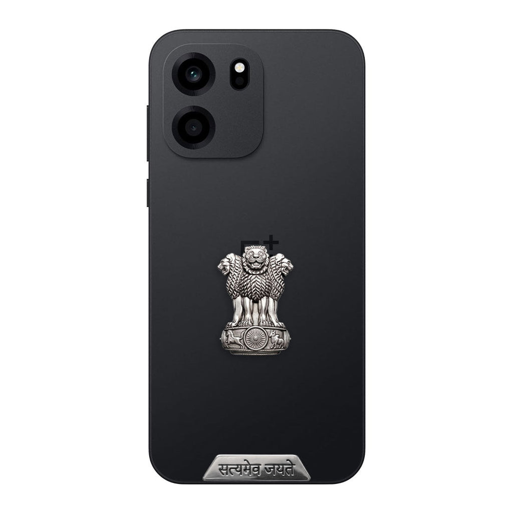 OnePlus N6 5G Compatible Satyamev Jayate 3D Metal Emblem Sticker
