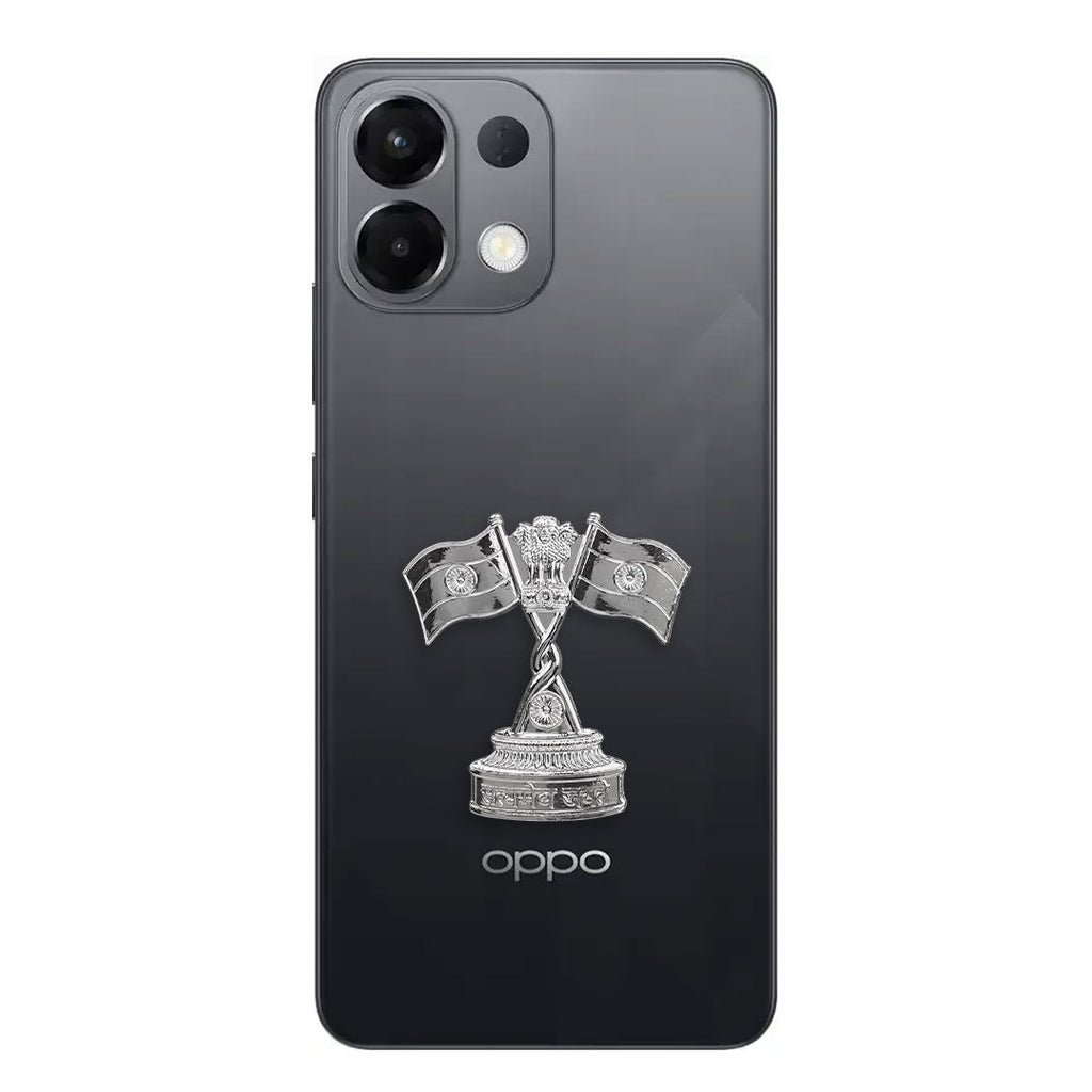 Oppo K13 5G Compatible Satyamev Jayate 3D Metal Emblem Sticker