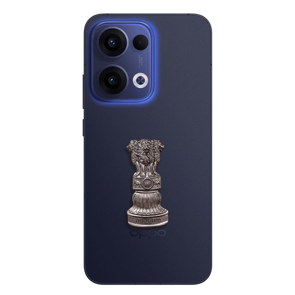 Oppo Reno 13 5G Compatible Satyamev Jayate 3D Metal Emblem Sticker