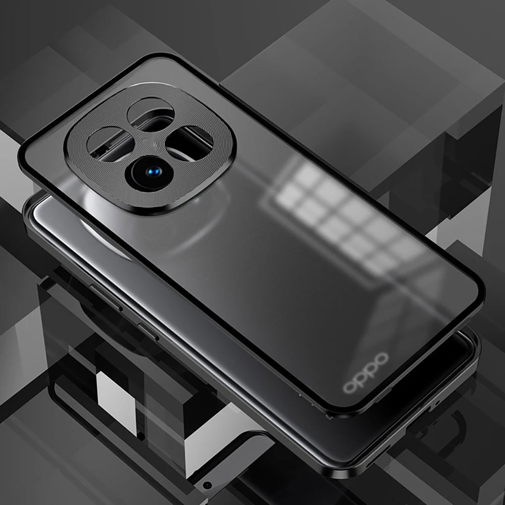 Oppo F29 Pro 5G Aluminium Metal Bumper Shield Transparent Back Case
