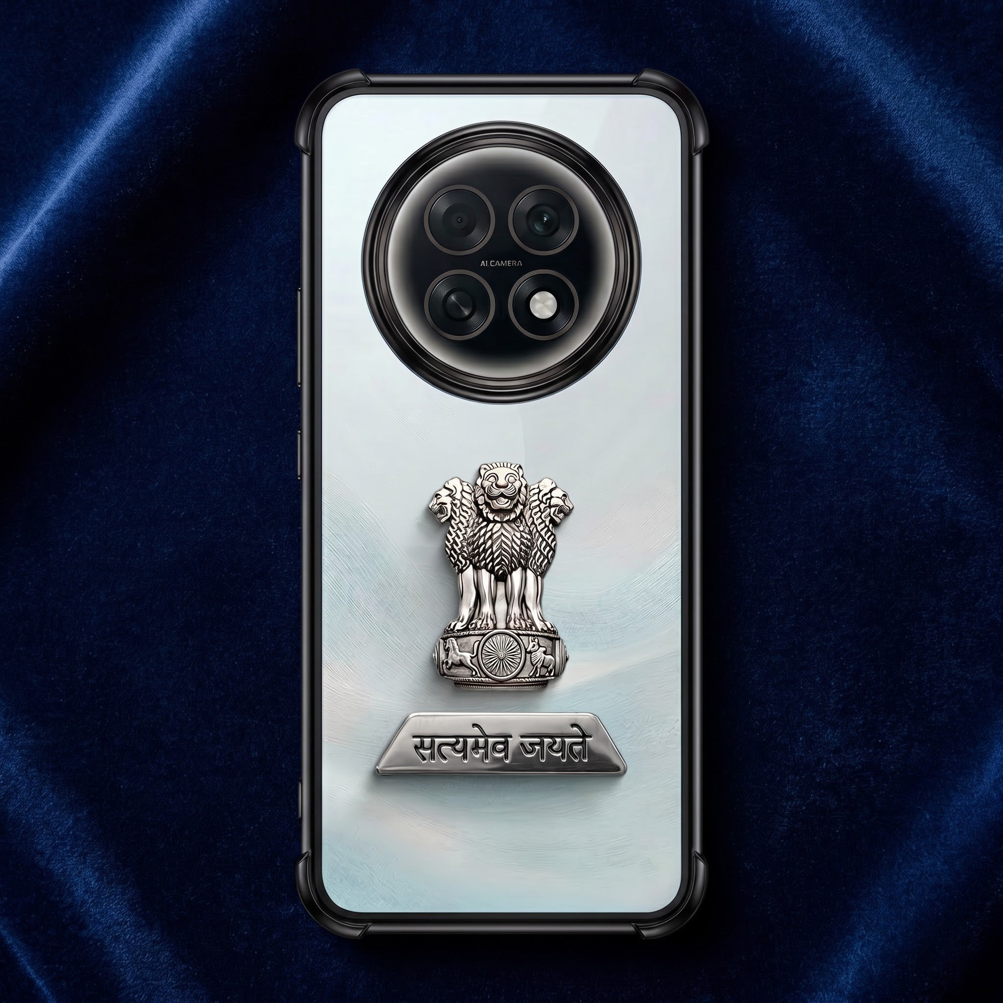 Oppo F31 Pro+ 5G Satyamev Jayate 2-in-1 Emblem Transparent Shockproof Airbag Case