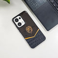 Oppo Reno 13 5G Luxury Lion Pattern Leather And Liquid Silicone Case