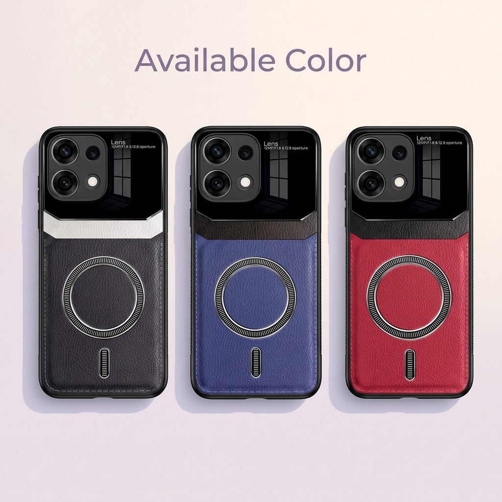 Oppo Reno16c 5G Premium Magsafe Magnetic Leather Lens Protective Case