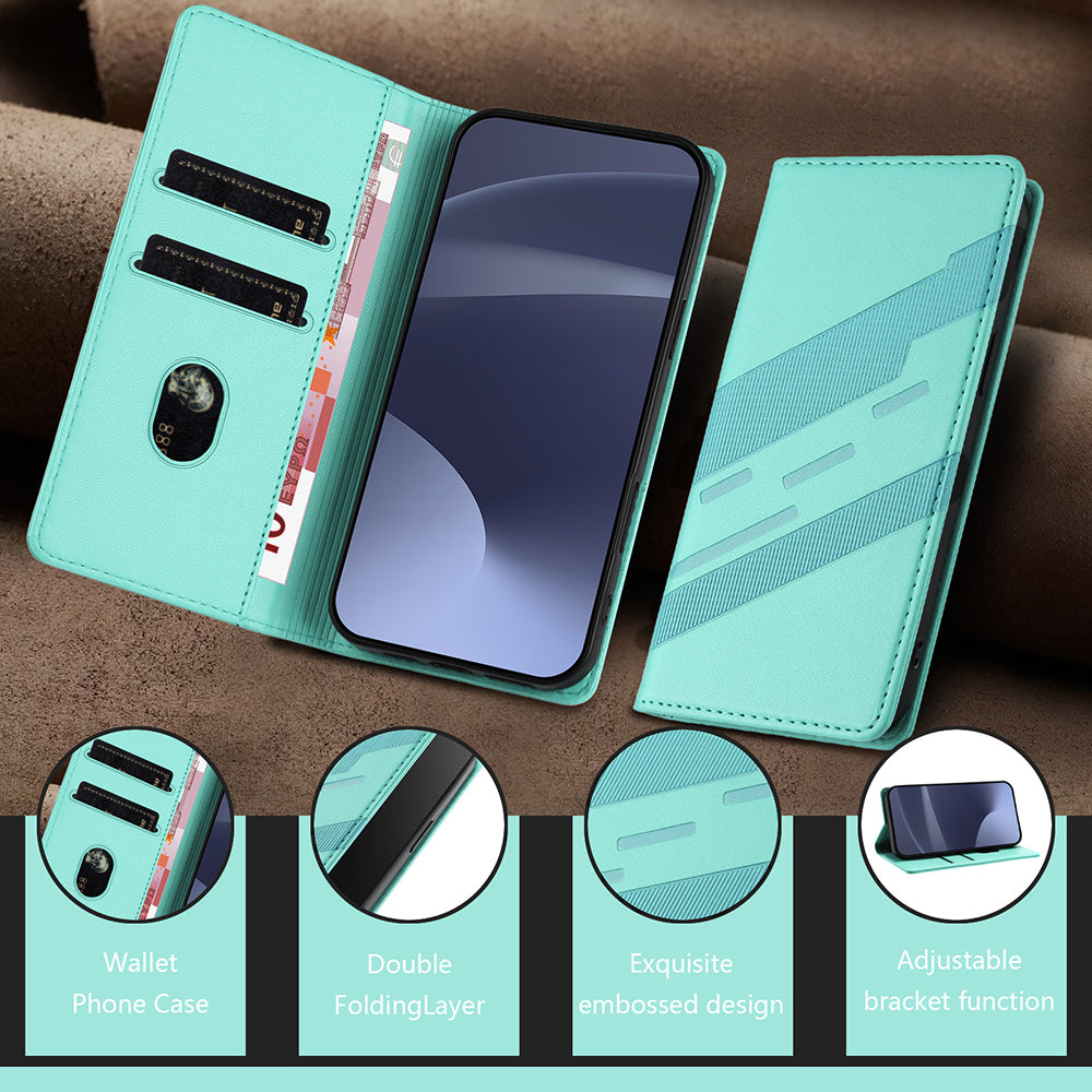 Vintage-style PU leather case for Oppo F27 Pro+ 5G