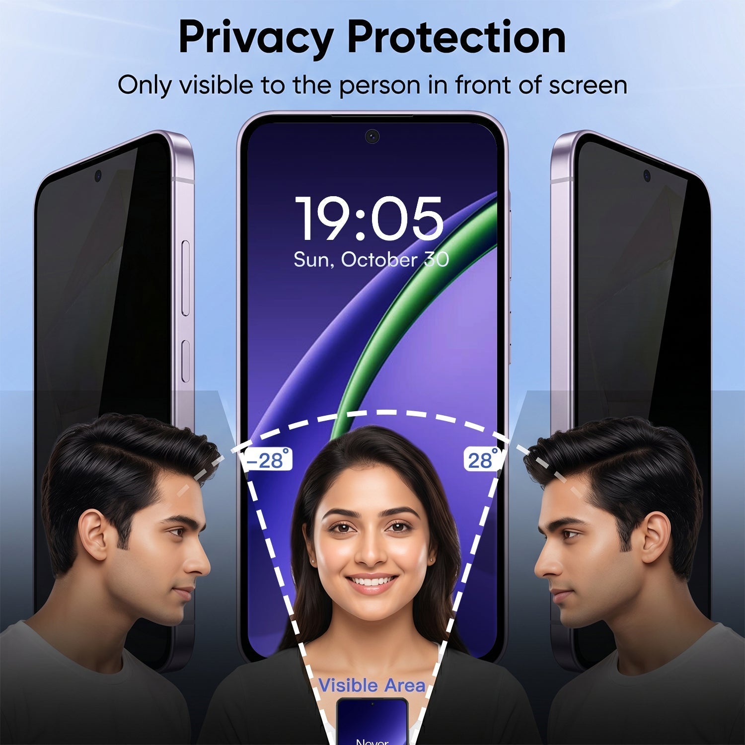 Oppo A3 Pro 5G Luxury Half Window Leather Flip Case