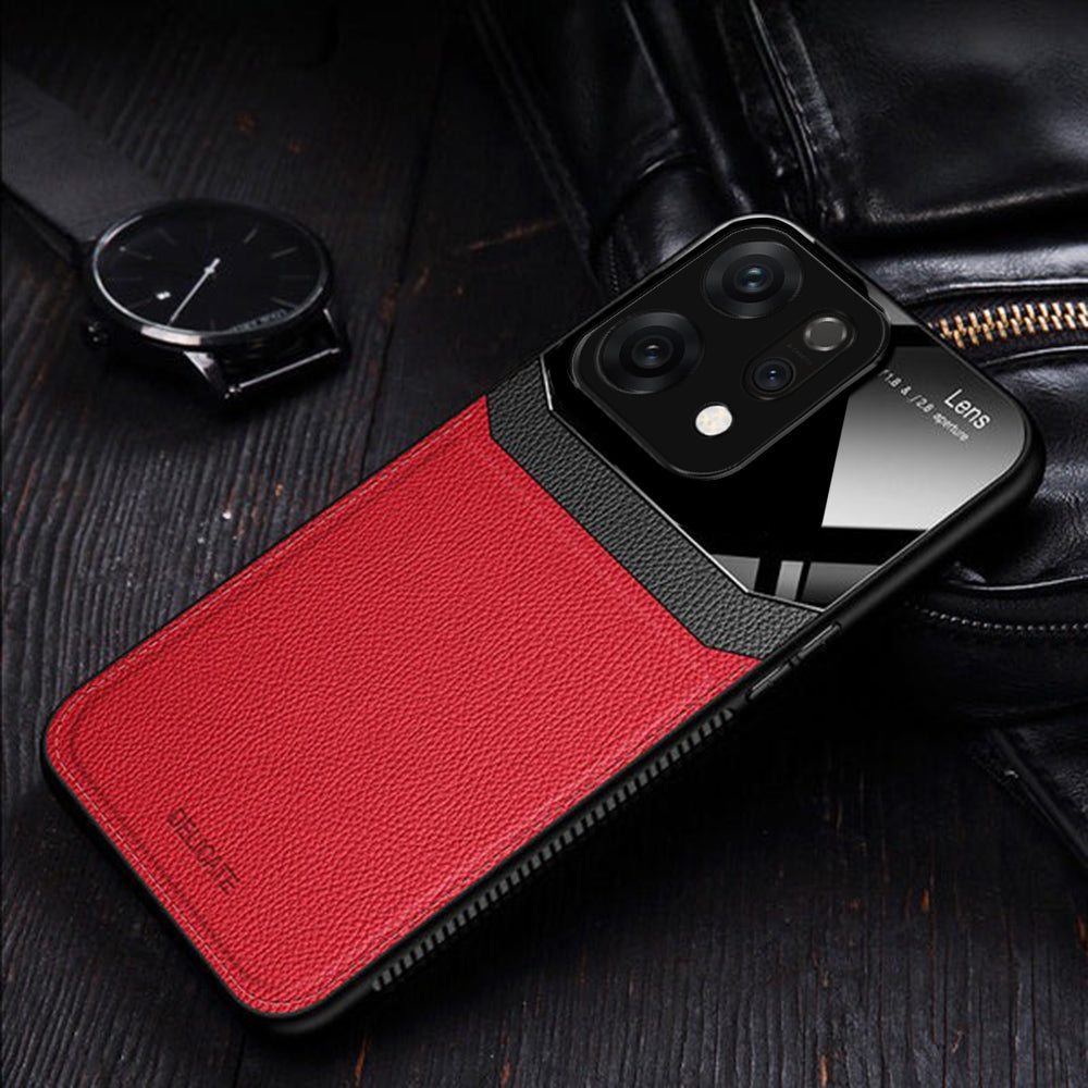Oppo Reno 14 5G Premium Leather Lens Protective Case