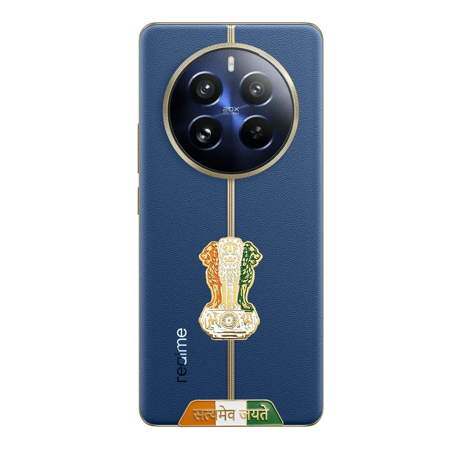 Realme 12 Pro+ 5G Compatible Satyamev Jayate 3D Metal Emblem Sticker