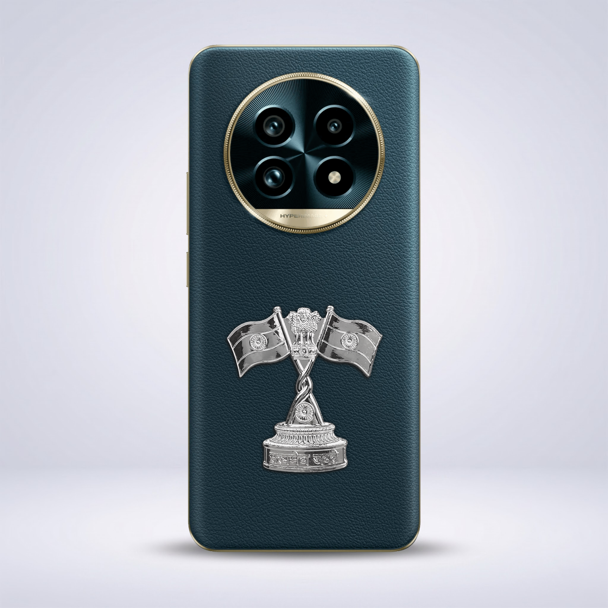 Realme 13 Pro+ 5G Compatible Satyamev Jayate 3D Metal Emblem Sticker