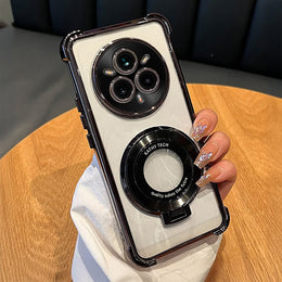Realme 14 Pro+ 5G Original Magnifier Ring Stand Shockproof Case