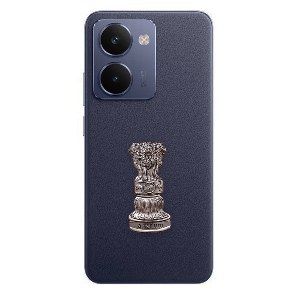 Realme P3 Ultra 5G Compatible Satyamev Jayate 3D Metal Emblem Sticker