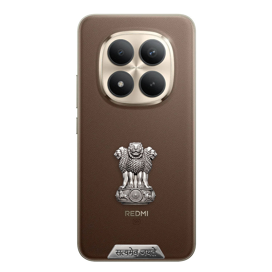 Redmi Note 15 Pro+ 5G Compatible Satyamev Jayate 3D Metal Emblem Sticker