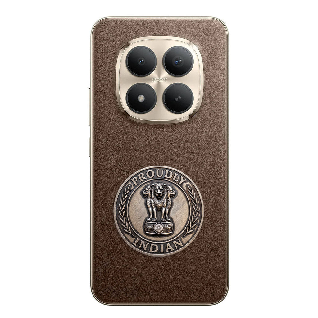 Redmi Note 15 Pro+ 5G Compatible Satyamev Jayate 3D Metal Emblem Sticker