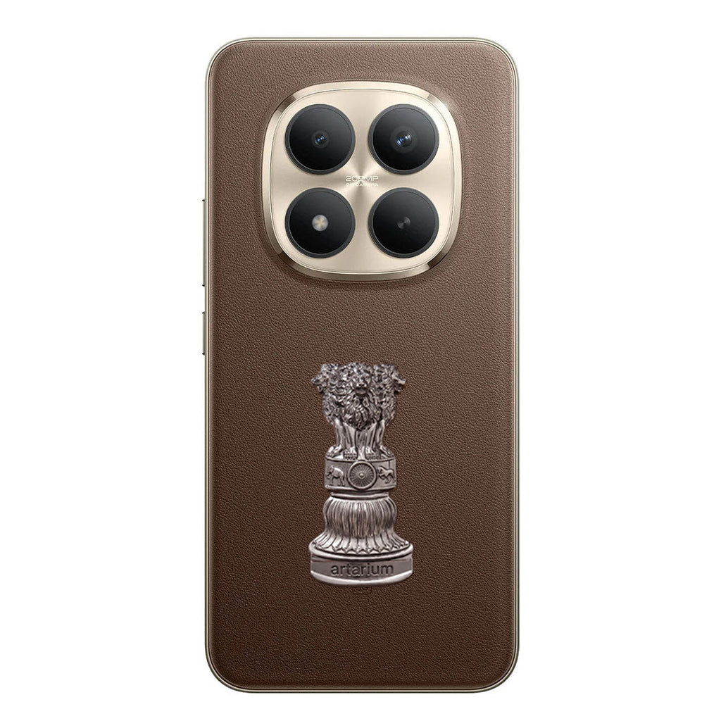 Redmi Note 15 Pro+ 5G Compatible Satyamev Jayate 3D Metal Emblem Sticker