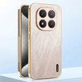 Redmi Note 15 Pro+ 5G Premium Electroplated Frame Gold Thread Pattern Soft Case