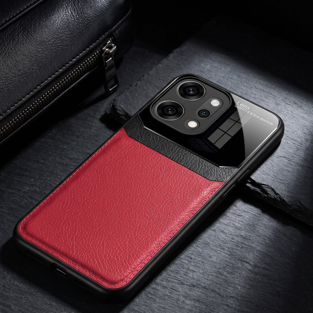 Oppo Reno 14 Pro 5G Premium Leather Lens Protective Case